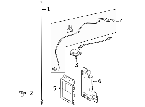 Antenna & Radio for 2009 Mercury Mountaineer #1