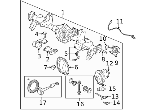 Axle Housing for 2005 Jeep Grand Cherokee #1
