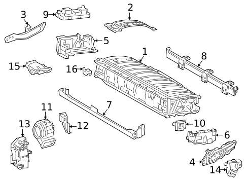 Battery for 2023 Lexus ES300h #0