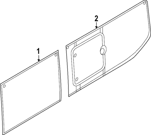 Glass - Side Panel for 2024 Ford E-Transit #5