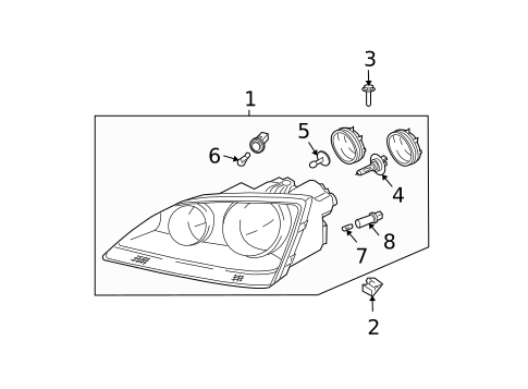 Bulbs - Chassis for 2005 Kia Sorento #0