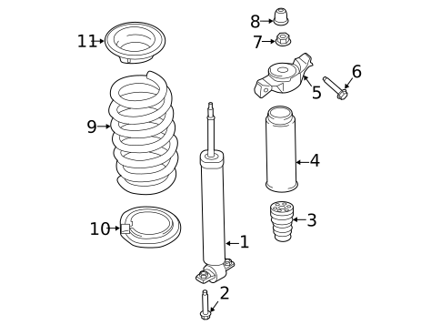 Shocks & Components for 2019 Lincoln Nautilus #1