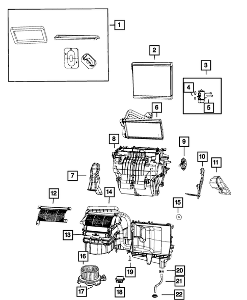 Air Conditioner and Heater Units for 2018 Dodge Journey #2