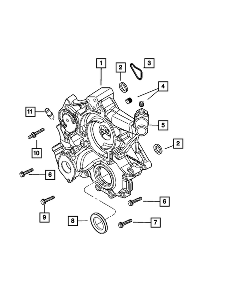 Timing Belt and Cover for 2007 Dodge Ram 1500 #1