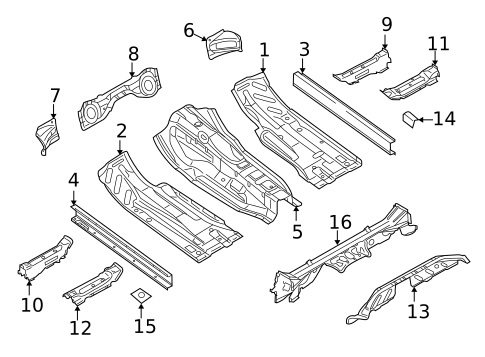 Floor & Rails for 2013 Audi RS5 #0