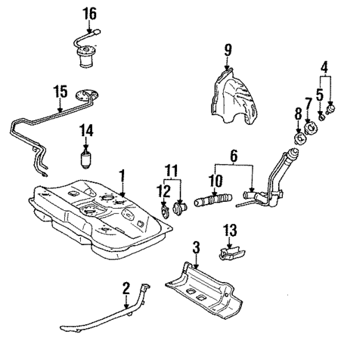 Fuel System Components for 1991 Lexus ES250 #0