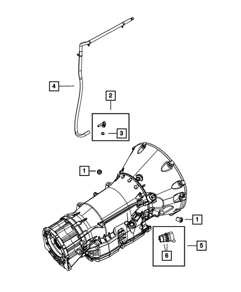 Case, Extension, Oil Pan, and Indicator (Dipstick) for 2010 Jeep Grand Cherokee #5