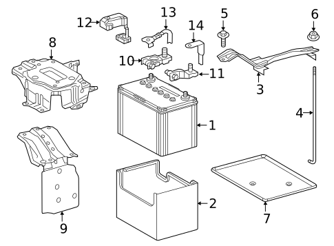 Battery for 2020 Lexus RX350 #0