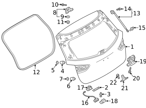 Gate & Hardware for 2014 Mazda CX-5 #2