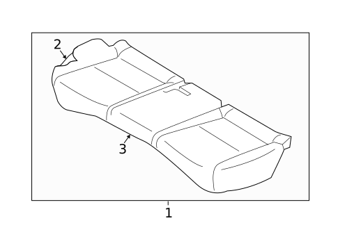 Rear Seat Components for 2024 Kia Soul #2