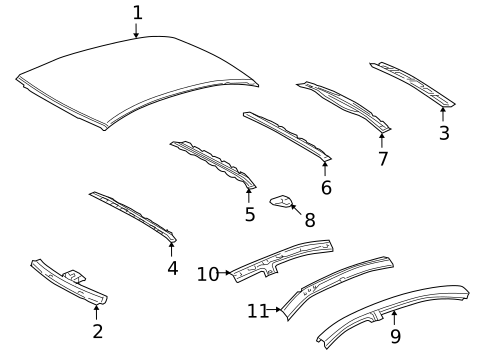 Roof & Components for 2007 Lexus GS450h #1