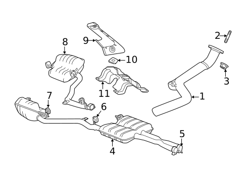 Exhaust Components for 2013 Chrysler 300 #1
