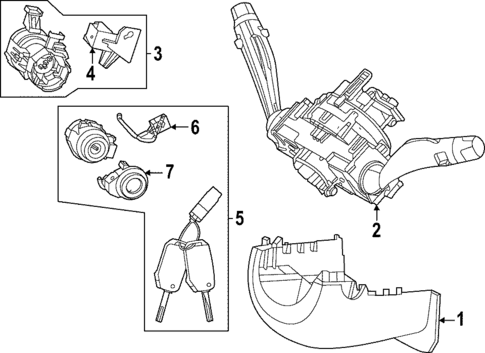 Shroud, Switches & Levers for 2024 Kia Sportage #1