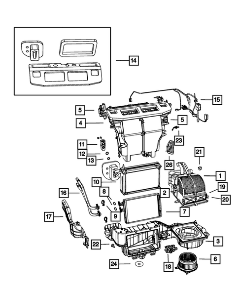 Air Conditioner and Heater Units for 2011 Dodge Grand Caravan #0