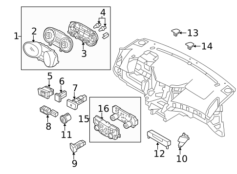 Switches for 2012 Hyundai Sonata #1