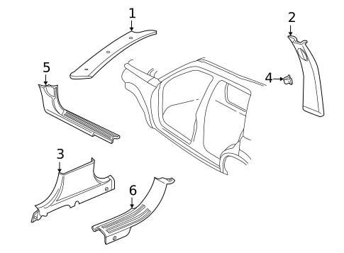 Interior Trim - Pillars for 2003 Land Rover Freelander #0