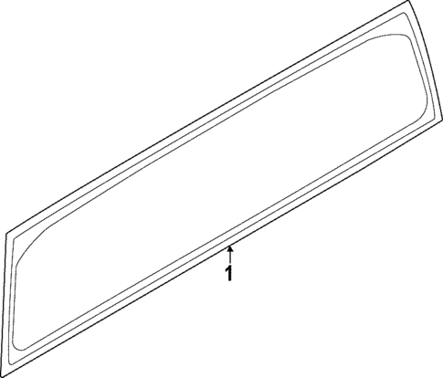 Glass & Hardware - Back for 2023 Ford Maverick #1