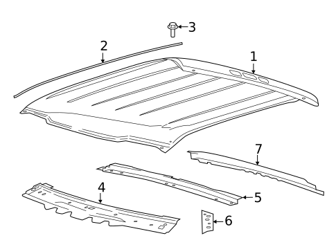 Roof & Components for 2022 Ford F-250 Super Duty #3