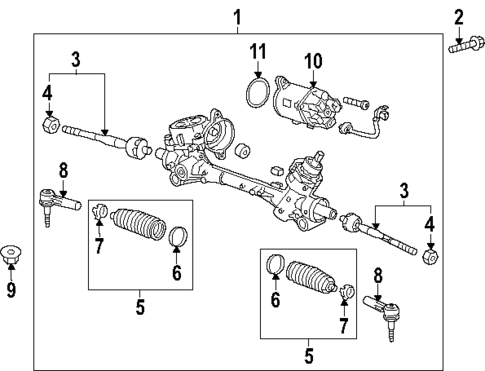 Steering Gear & Linkage for 2025 Cadillac XT4 #0