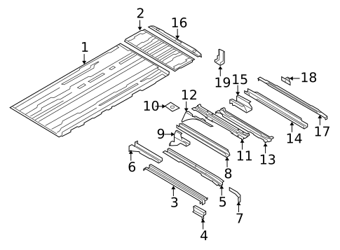 Rear Floor & Rails for 2013 Ford E-150 #0