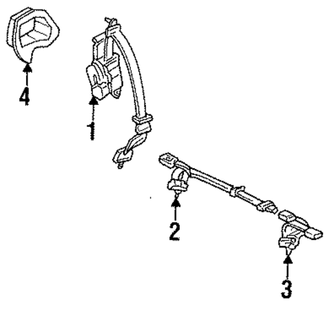 Rear Seat Belts for 1997 Honda Accord #0