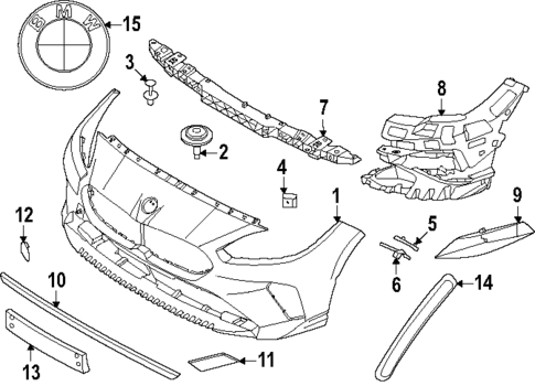Bumper & Components - Front for 2025 BMW 228 xDrive Gran Coupe #0