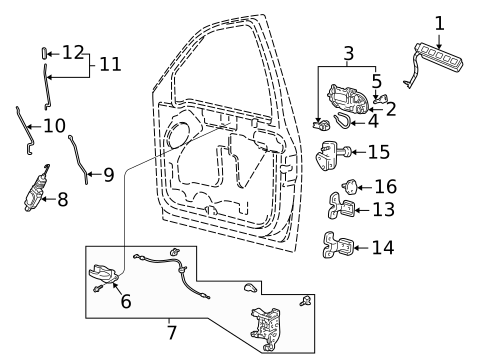 Lock & Hardware for 2003 Ford F-150 #2