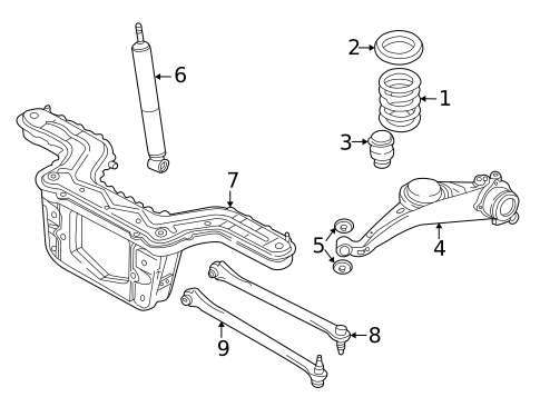 Rear Suspension for 2006 Ford Escape #1