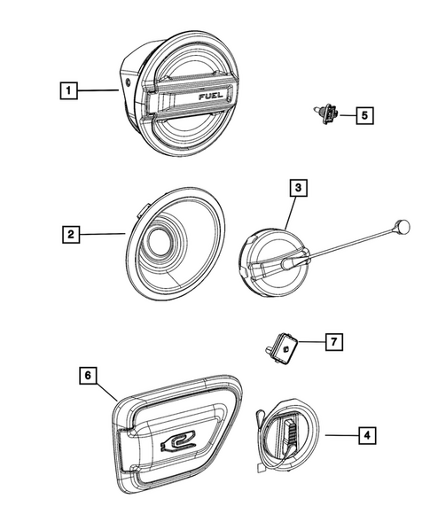 Pickup Box and Fuel Filler Door for 2024 Jeep Wrangler #1