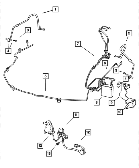 Brake Lines and Hoses for 2002 Dodge Intrepid #1
