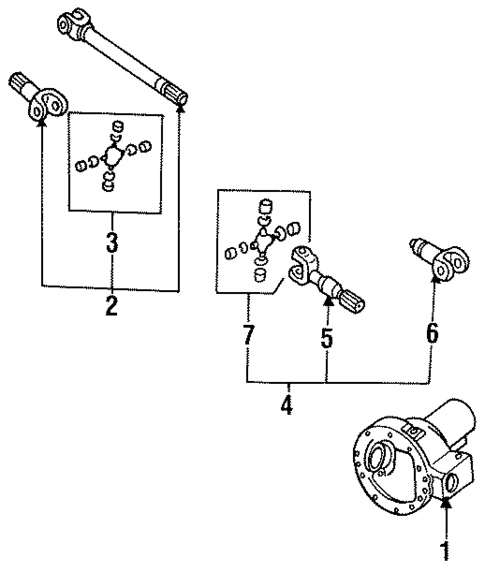 Carrier & Front Axles for 1994 Ford Explorer #0