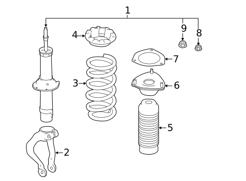 Struts & Components for 2020 INFINITI Q50 #1