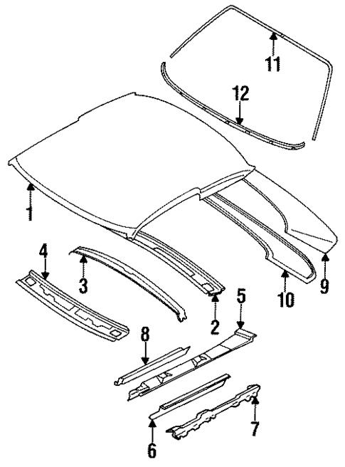Roof for 1991 Toyota Corolla #0