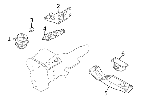 Engine & Trans Mounting for 2010 INFINITI M35 #0