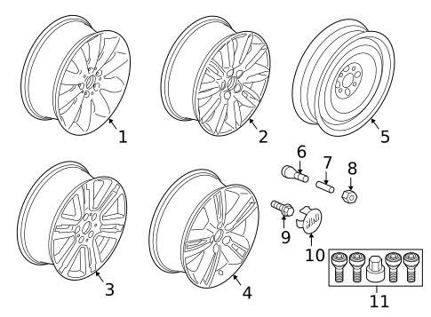 Tire Pressure Monitor Components for 2015 Mini Cooper #1