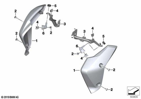 Motorcycle Trim Section, Windshield for 2021 BMW-Motorrad R 1250 R #2