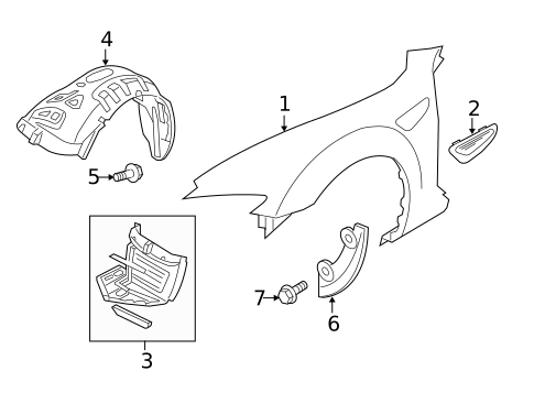 Fender & Components for 2010 Mazda RX-8 #0