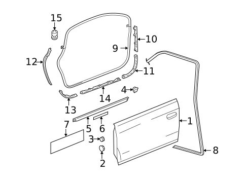 Door & Components for 2009 Audi A6 Quattro #1