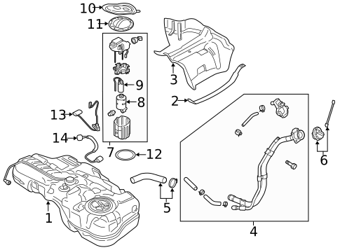 Fuel System Components for 2021 Hyundai Kona Electric #0