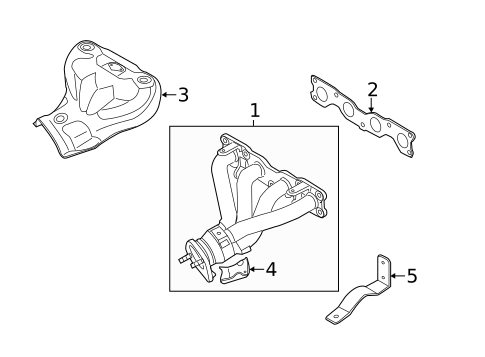 Exhaust Manifold for 2011 Hyundai Sonata #0
