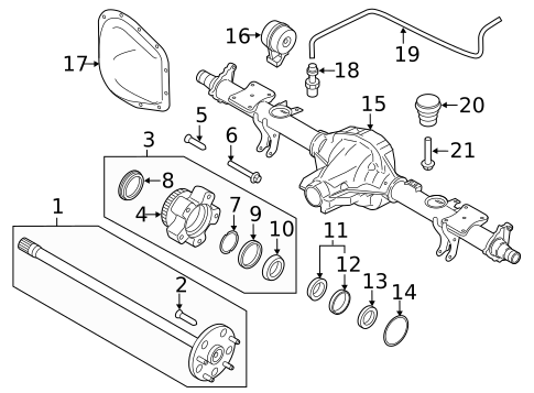 Rear Axle for 2017 Ford Transit-250 #1