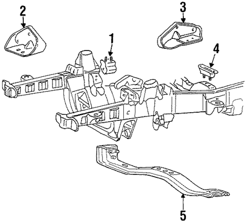 Engine & Trans Mounting for 2000 Mercury Mountaineer #1