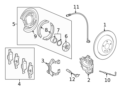 Rear Brakes for 2007 Mercedes-Benz R 63 AMG® #1