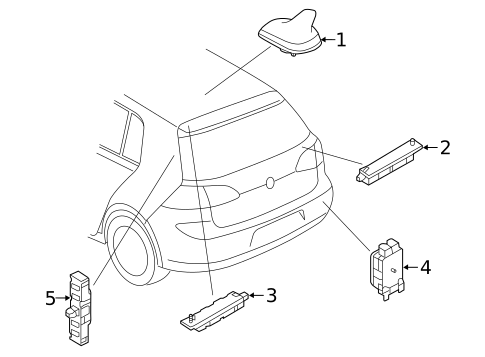 Antenna & Radio for 2021 Volkswagen Golf #0