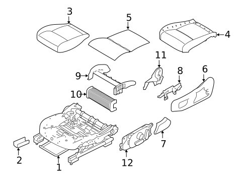 Driver Seat Components for 2022 Land Rover Range Rover Velar #3