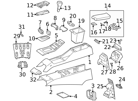 Center for 2002 Mercedes-Benz ML500 #1
