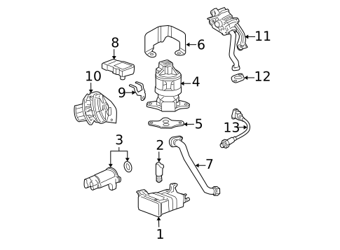 Secondary Air Injection System for 2011 Buick Lucerne #0