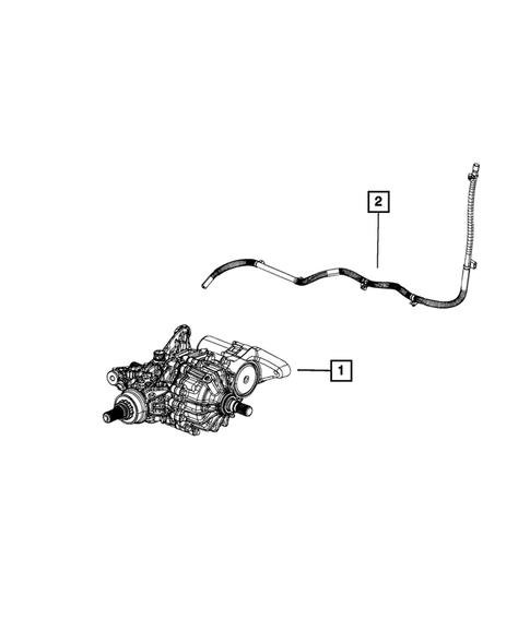 Rear Axle: Housing, Differential and Vent for 2020 Jeep Compass #1