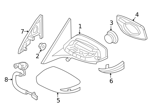 Outside Mirrors for 2021 Nissan Maxima #0