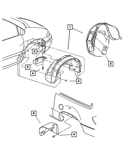 Front Fenders for 2002 Chrysler Voyager #1